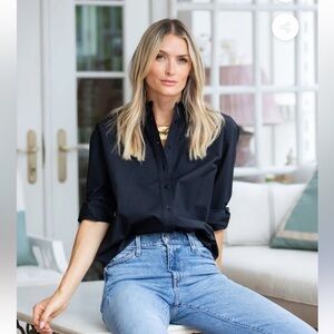 Julia Amory Button Down in Black